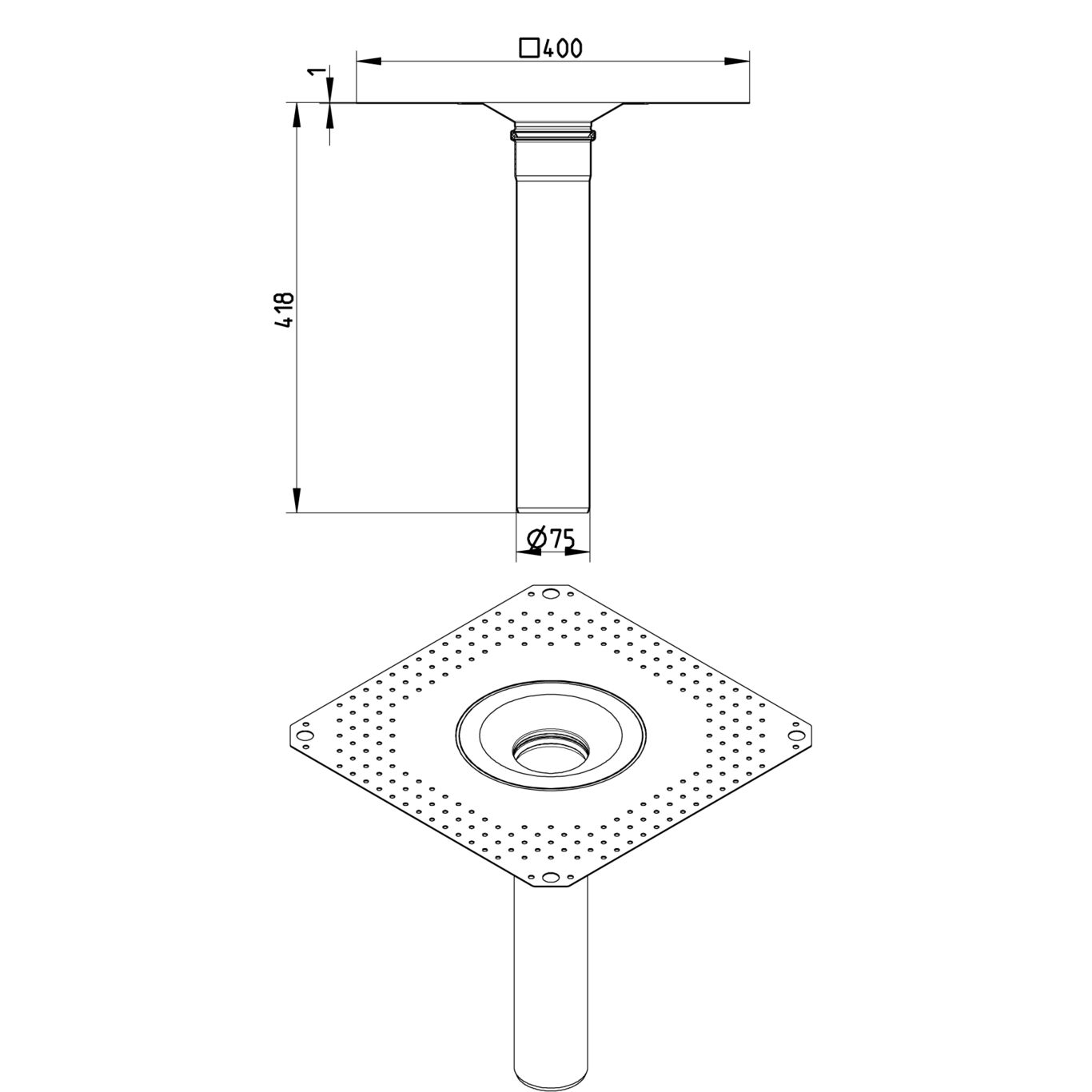 Line Drawing - Lower part-bitumen