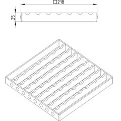 Line Drawing - Grating-Drain-250