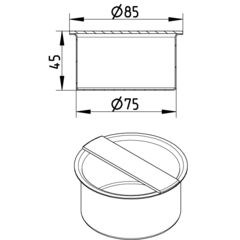 Line Drawing - Socket plug